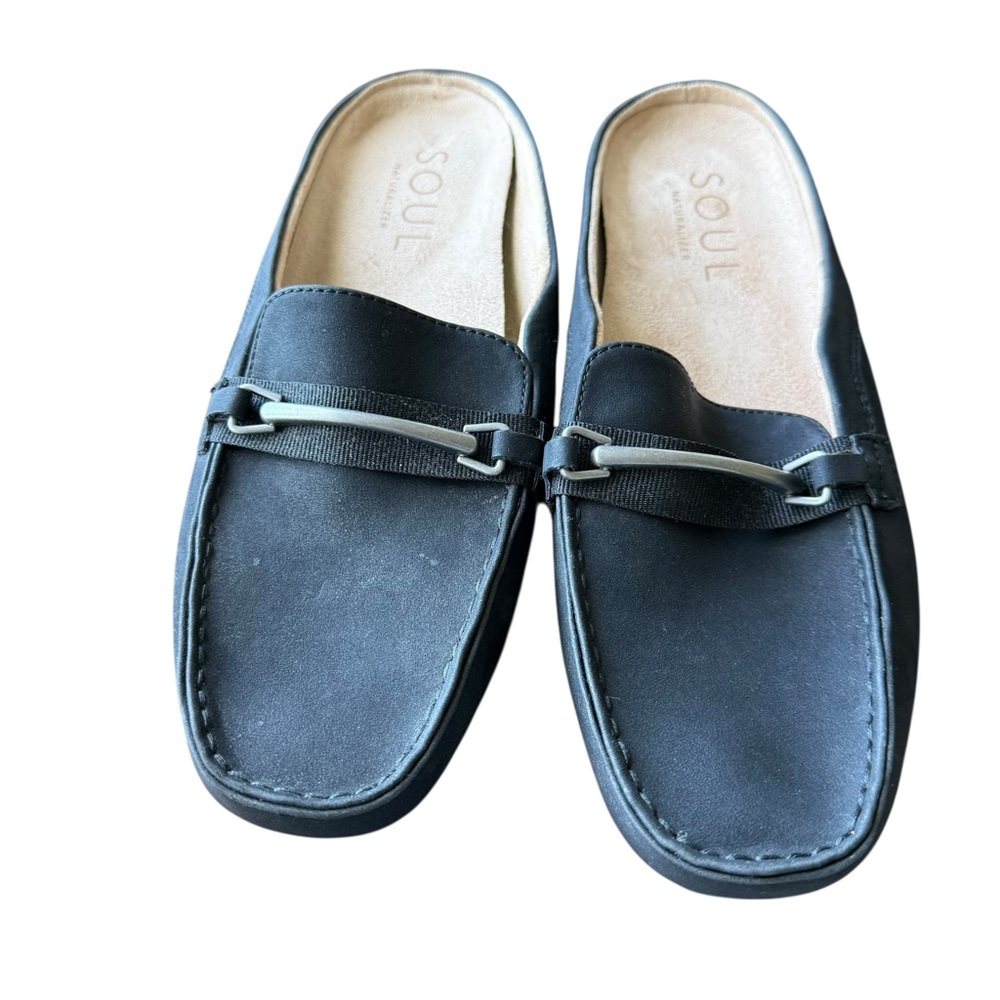 SOUL Naturalizer shoes Sz 10 clog driving moccasin black
